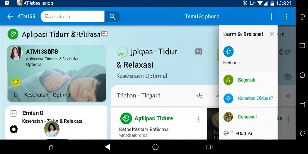 Tampilan antarmuka ATM138 yang intuitif dan menarik untuk relaksasi.