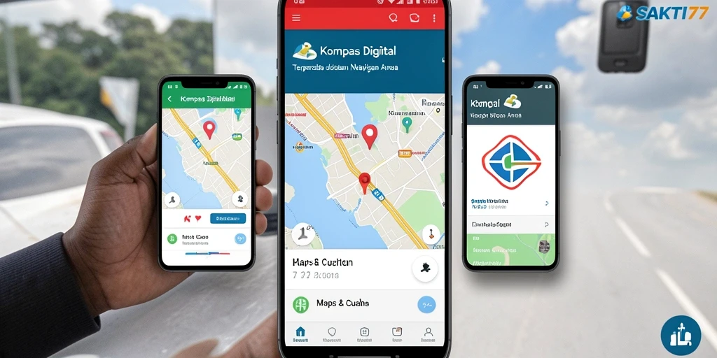 Antarmuka SAKTI77 menampilkan kompas digital yang akurat dan informatif.