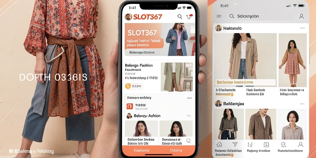 Screenshot utama aplikasi SLOT367 menampilkan berbagai pilihan fashion yang menarik.