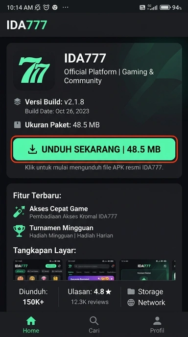 Unduh APK ida777: Panduan Lengkap untuk Pengguna Android
